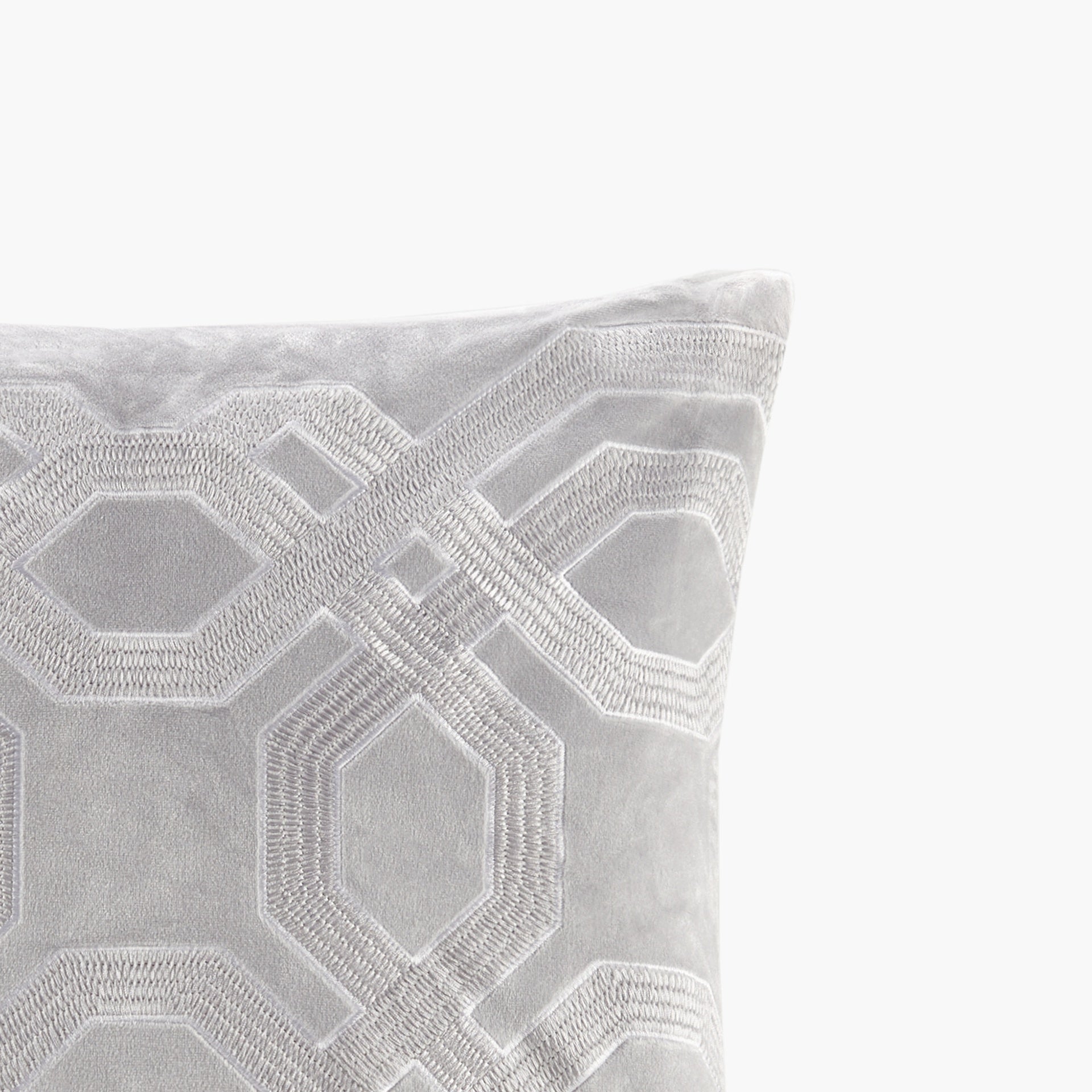 Square Decor Pillow Silver 18x18"