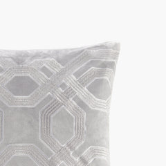 Square Decor Pillow Silver 18x18"