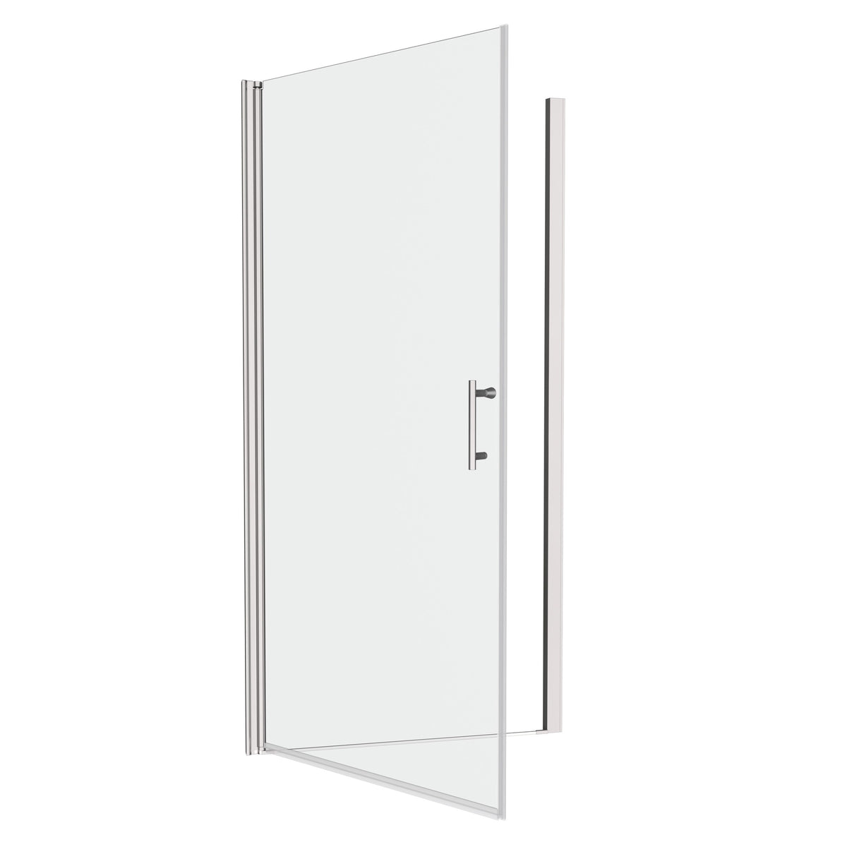 1 3/8" adjustment,universal pivot shower door, open outside, with 1/4" tempered glass finish 3472