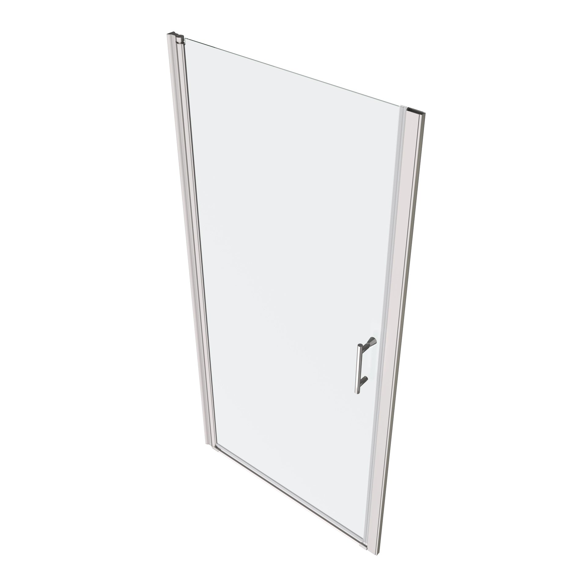 1 3/8" adjustment,universal pivot shower door, open outside, with 1/4" tempered glass finish 3472