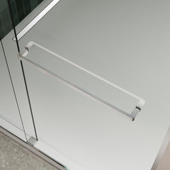 Bypass shower door, sliding door, with 5/16" tempered glass and Brushed Nickel  finish 6074