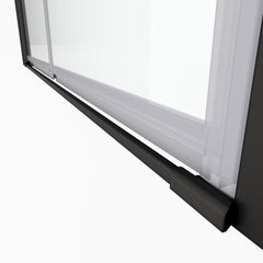 1 3/8" adjustment,universal pivot shower door, open outside, with 1/4" tempered glass finish 3272
