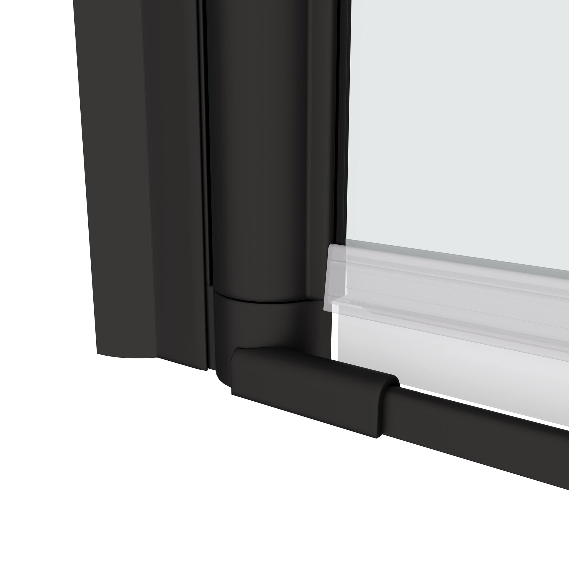1 3/8" adjustment,universal pivot shower door, open outside, with 1/4" tempered glass finish 3272
