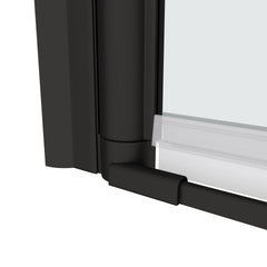 1 3/8" adjustment,universal pivot shower door, open outside, with 1/4" tempered glass finish 3272