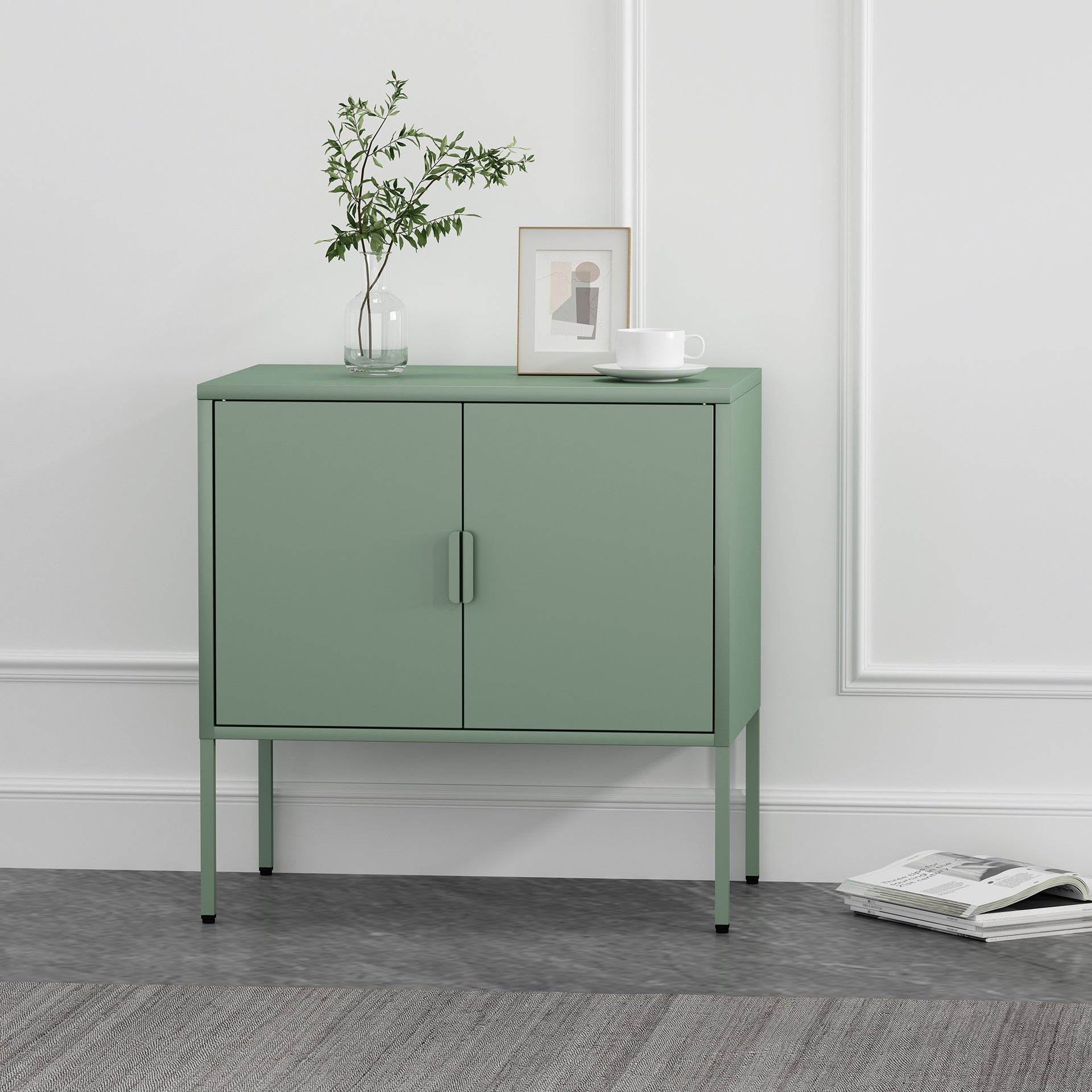 Accent Cabinet in Sage Green