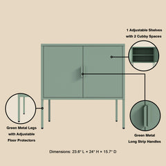 Accent Cabinet in Sage Green