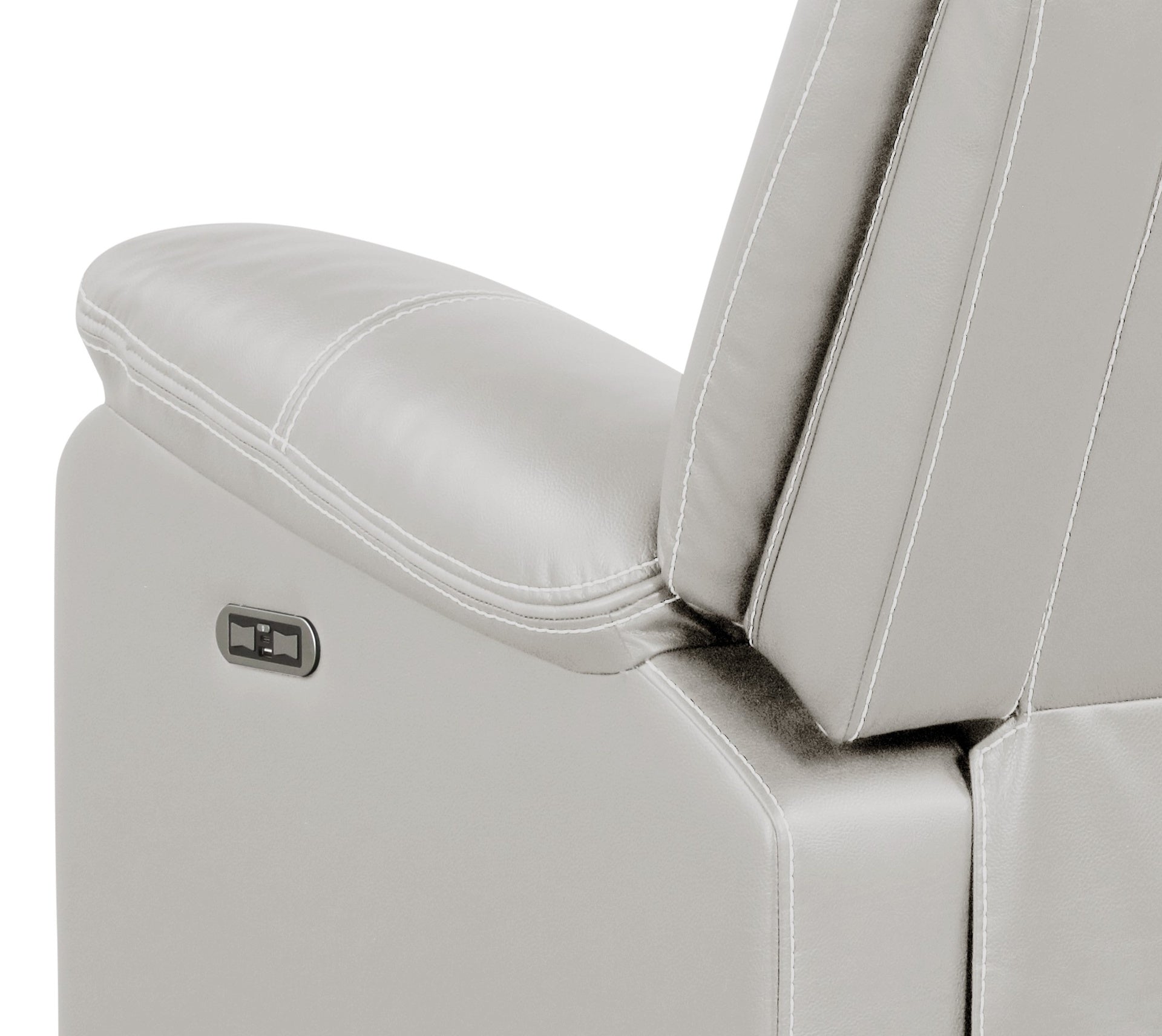 Challenger Modern Contemporary LED Power Recliner Chair made with wood and metal frame in Beige same as G150109158 ( NJ inventory)
