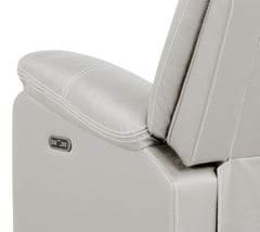 Challenger Modern Contemporary LED Power Recliner Chair made with wood and metal frame in Beige same as G150109158 ( NJ inventory)