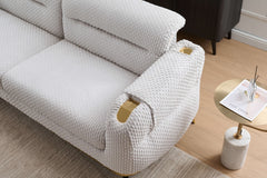 Zoe Modern style Sofa made with wood and Gold accents in Gray    same as G150109334  (NJ inventory)
