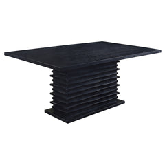 Wendell Grey and Black 7-piece Dining Set