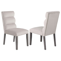 Highmore Stone Velvet Upholstered Dining Side Chair (Set of 2)