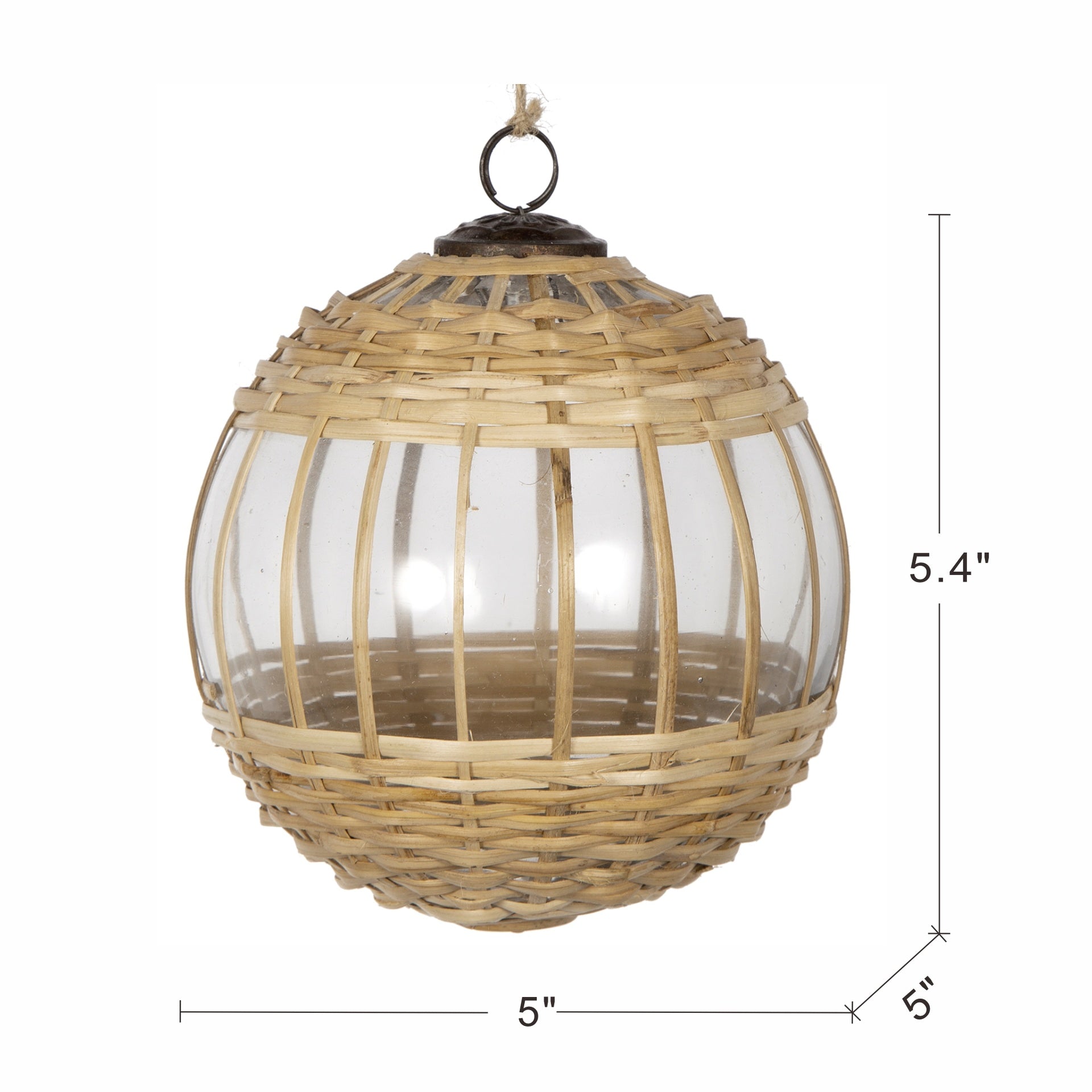 D5" X-Mas Hanging Ornament, Decorative Hanging Ball Christmas Tree Ornaments for Holiday Party Decorations, Set of 2