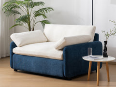 50*43" Oversized Chenille Single Sofa Chair, Wide and Deep Seat Accent Chair, Modern Upholstered Comfy Armchair, Couch Lounge with Pillows for Living Room&Apartment