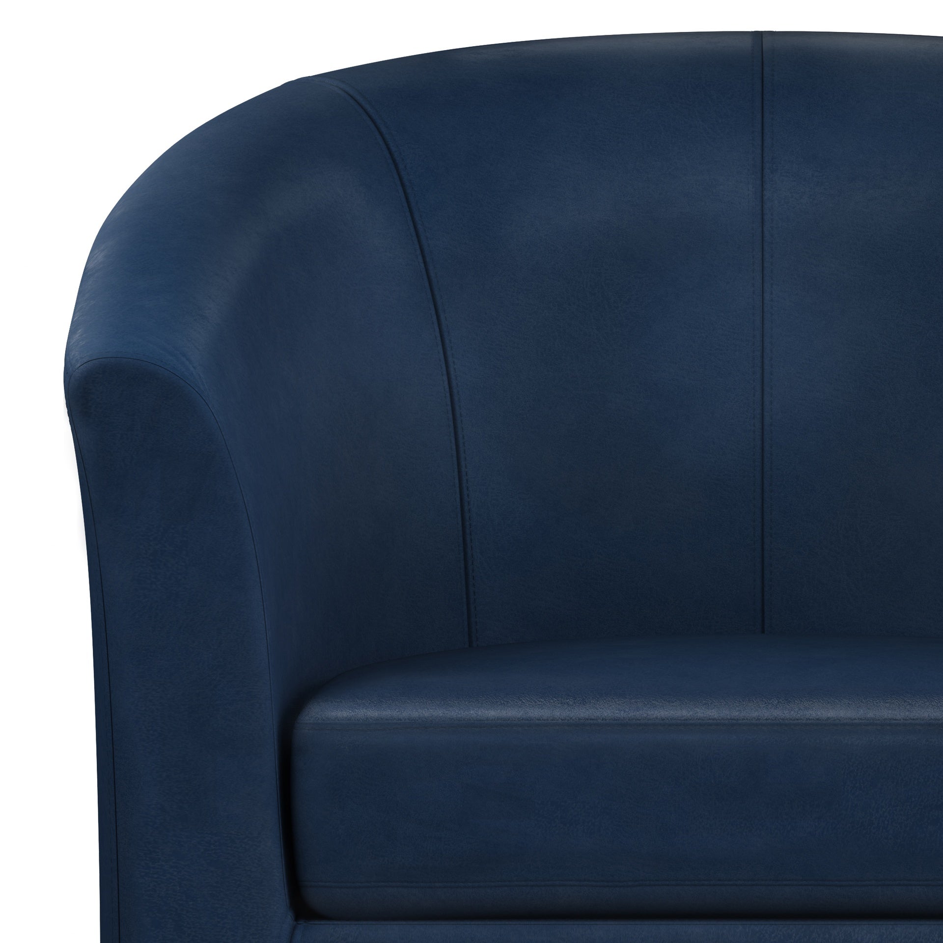 Austin - Tub Chair - Distressed Dark Blue