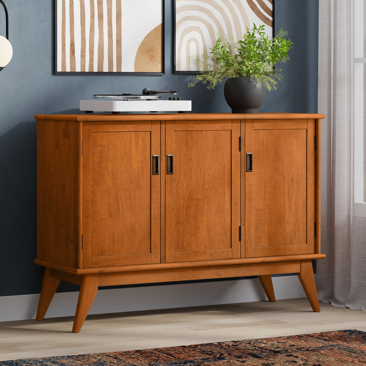 Draper Mid Century 3 Door Sideboard Buffet