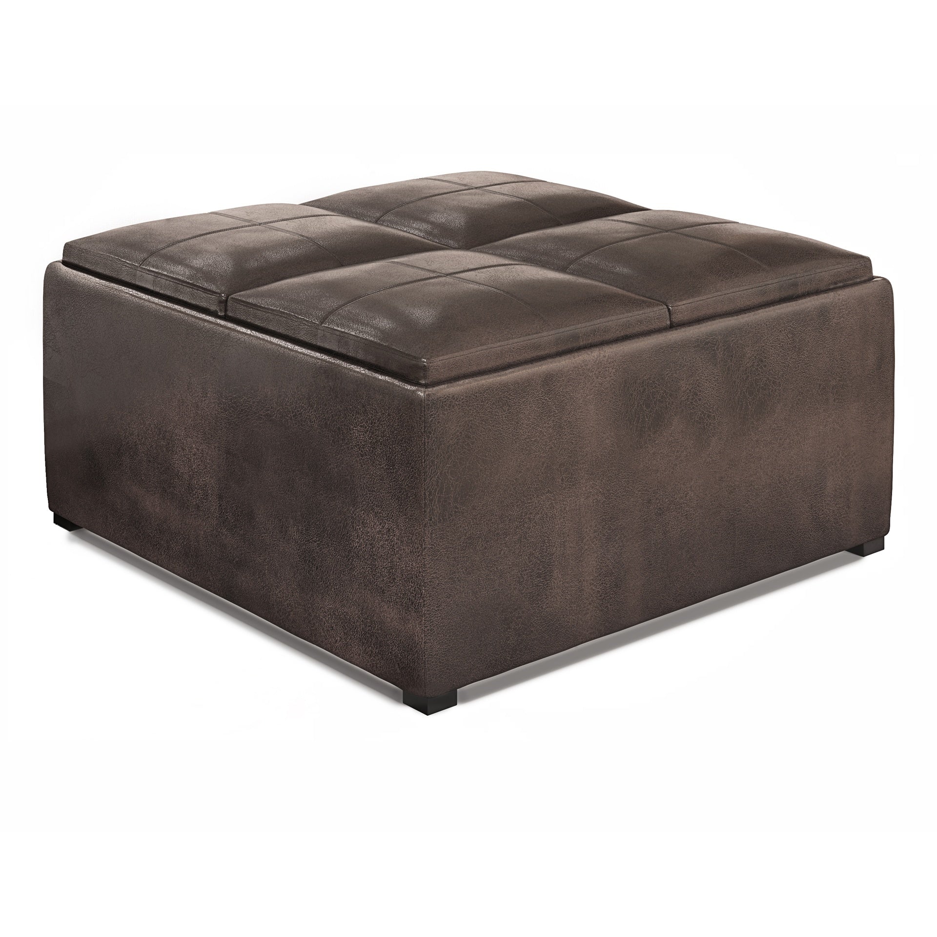 Avalon Square Coffee Table Storage Ottoman