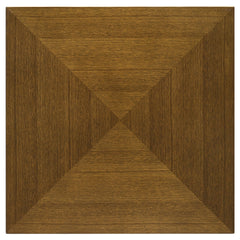 Hayward Walnut Brown Square Wood Side End Table