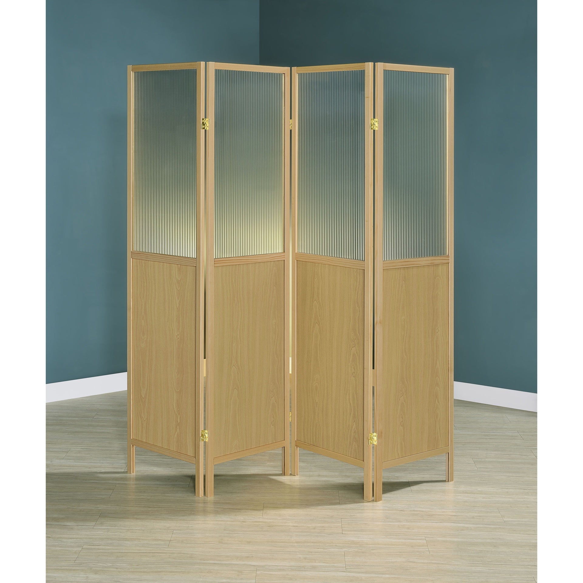 Florentin Natural 4-Panel Room Divider Folding Shoji Screen