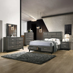 Weathered Grey 2-Drawer Nightstand