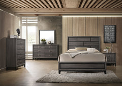 Weathered Grey 2-Drawer Nightstand