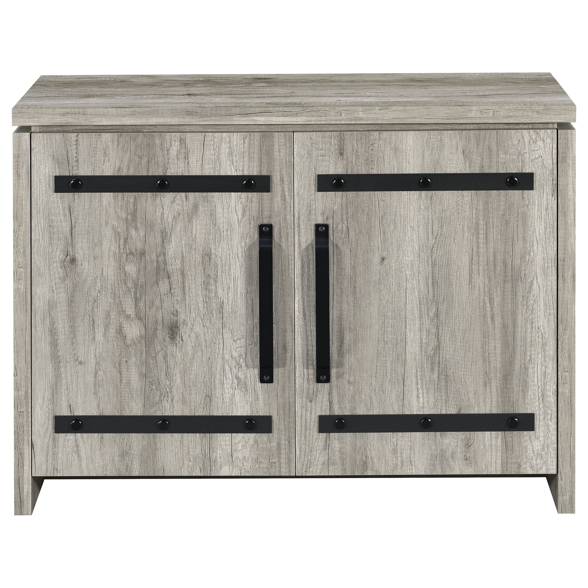 Grey Driftwood 2-door Accent Cabinet