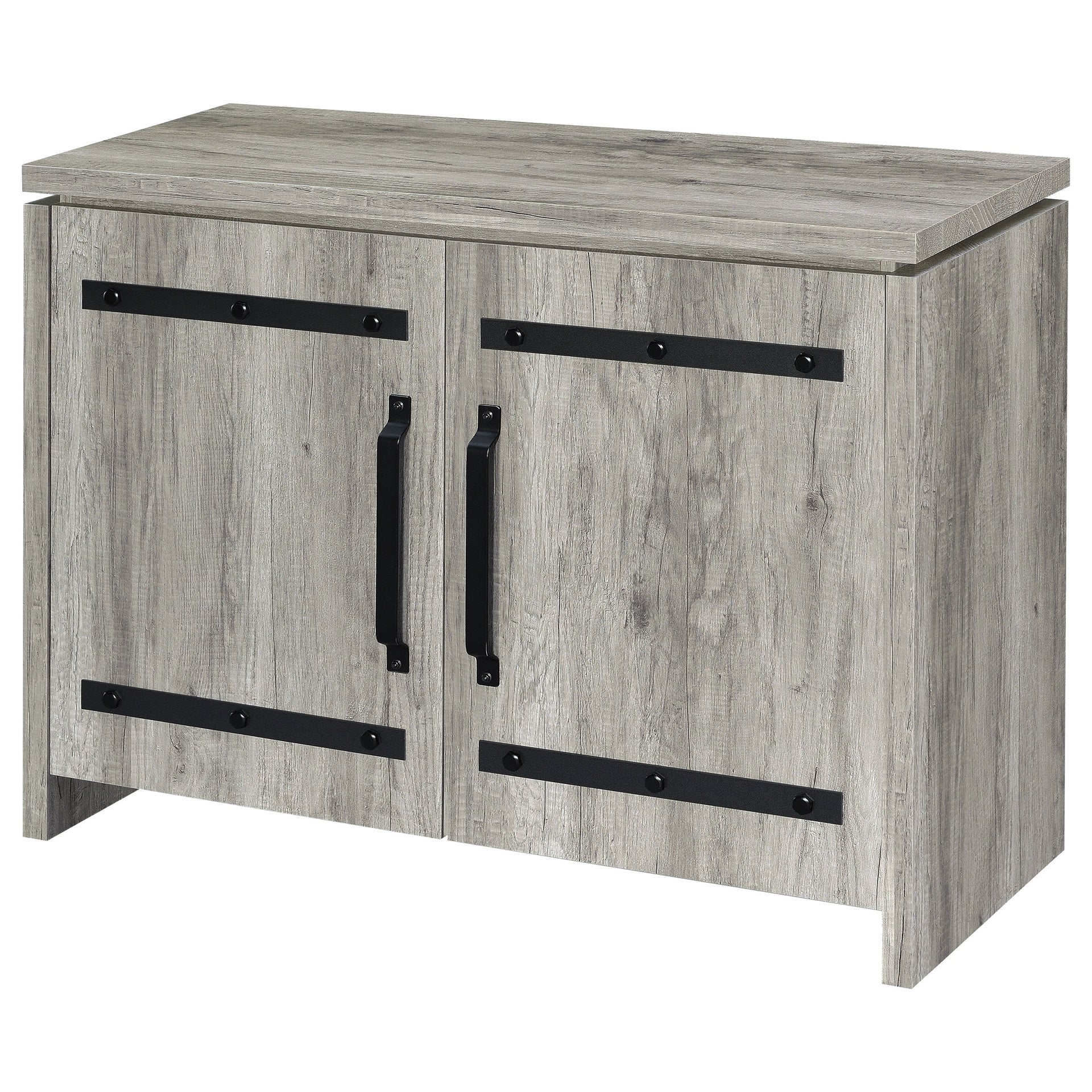 Grey Driftwood 2-door Accent Cabinet