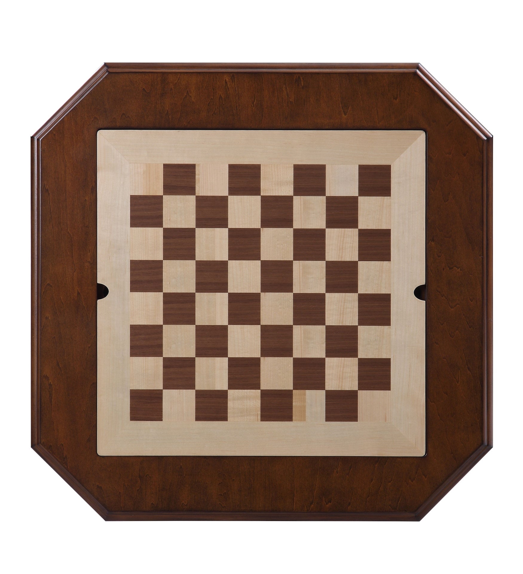 Bishop II Cherry Finish Reversible Chess Checker Game Table w/Game Tray (Chess Fingures Not Included)