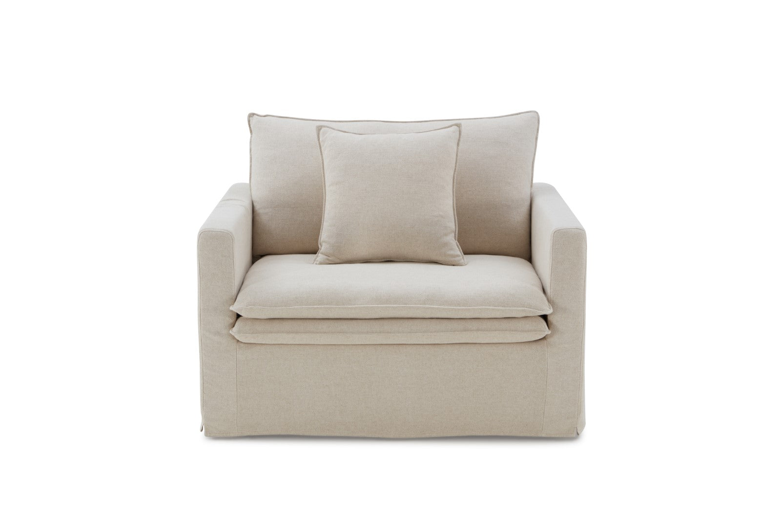 1p Chair taupe Finish Narrow Arms Wooden Legs Welt Trim Traditional Style Primary Living Space