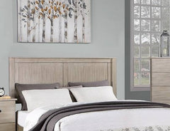 Rustic Style 1pc California King Size Two Panel Bed Rectangular Shaped Footboard Drawer Antique Silver Finish Bedroom Furniture
