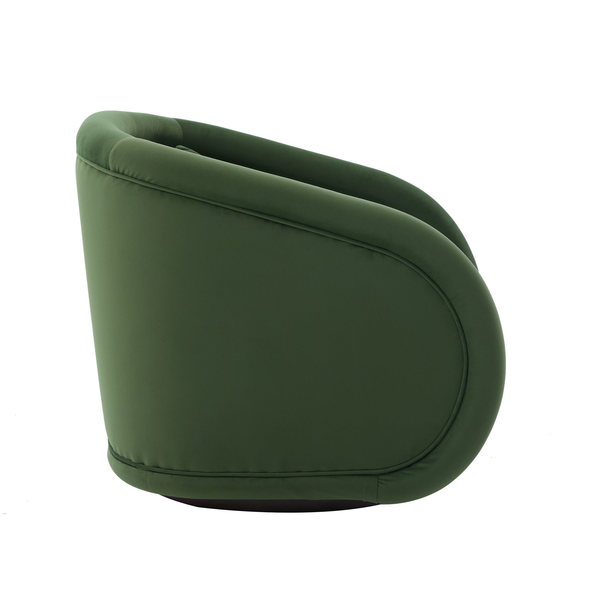 Swivel Accent Chair, 360-degree Swivel Barrel Chair with Velvet Fabric Upholstery, Comfy Pumpkin-Shaped Swivel Chair for Living Room, Bedroom, or Office