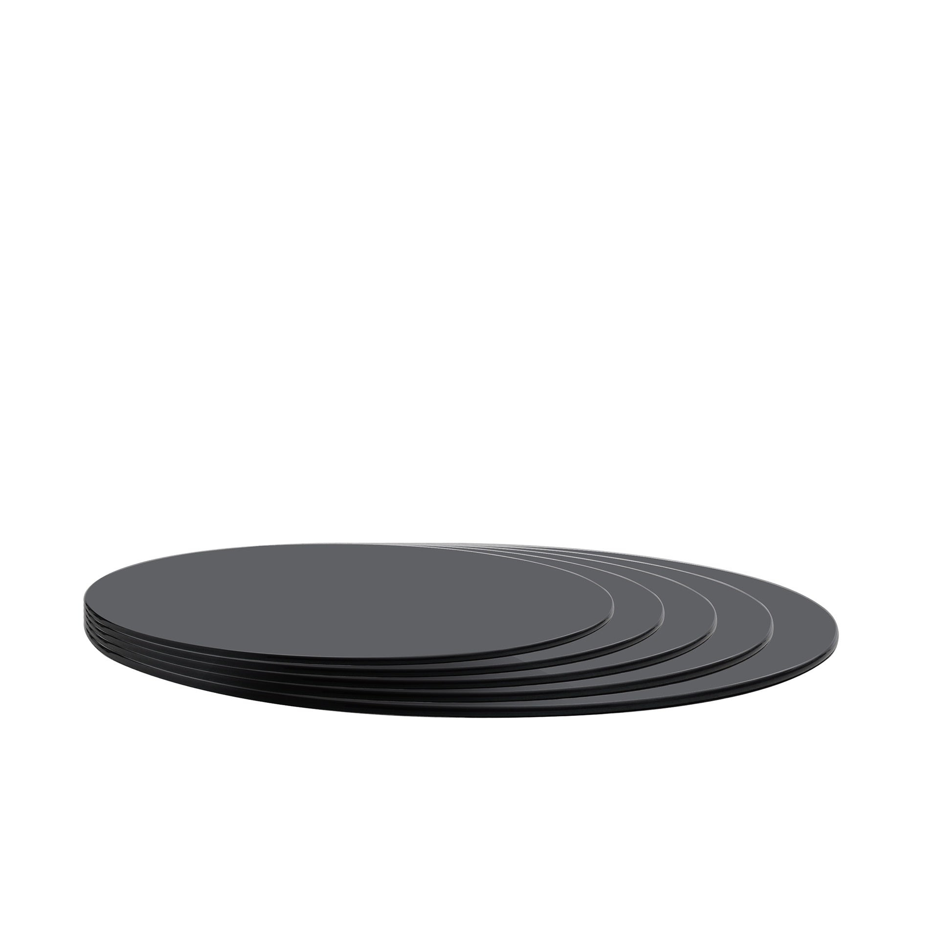 Black Painting Tempered Glass Top 39.3 INCH Rouund Glass Table Top 3/8 INCH Thickness
