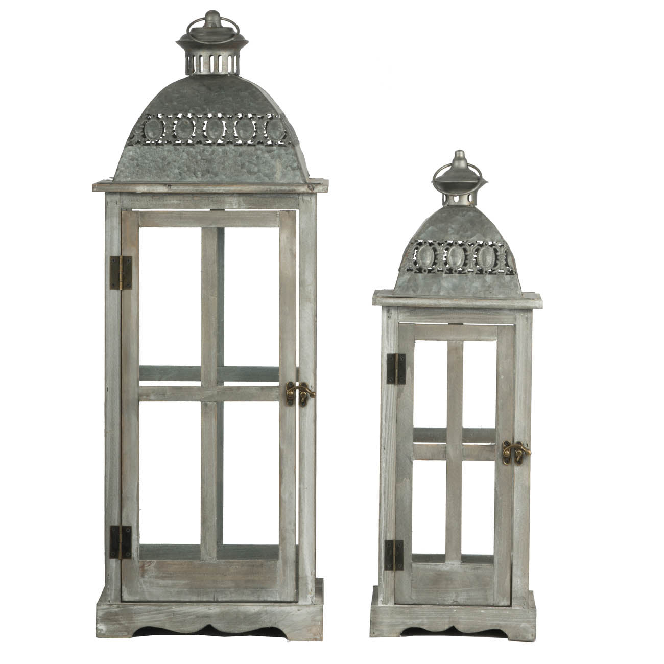 Wooden Candle Lantern Decorative, Hurricane Lantern Holder Decor for Indoor Outdoor, Home Garden Wedding