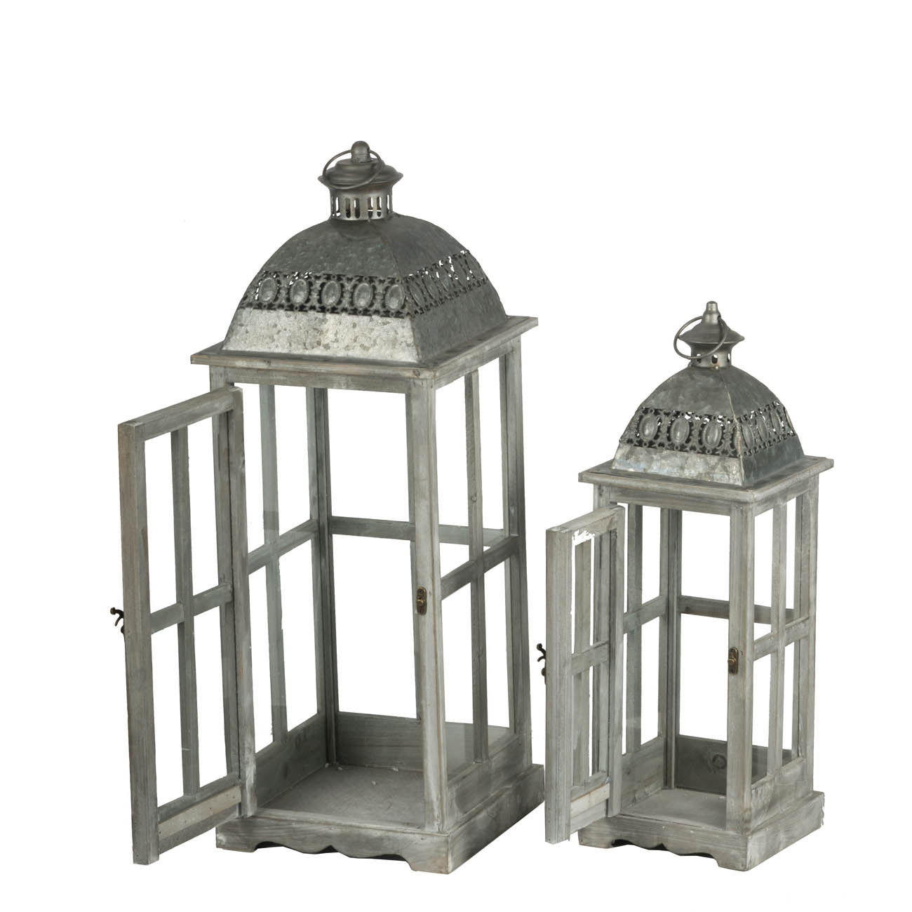 Wooden Candle Lantern Decorative, Hurricane Lantern Holder Decor for Indoor Outdoor, Home Garden Wedding