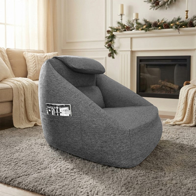 One Size Cloud ergonomic couch,Charcoal
