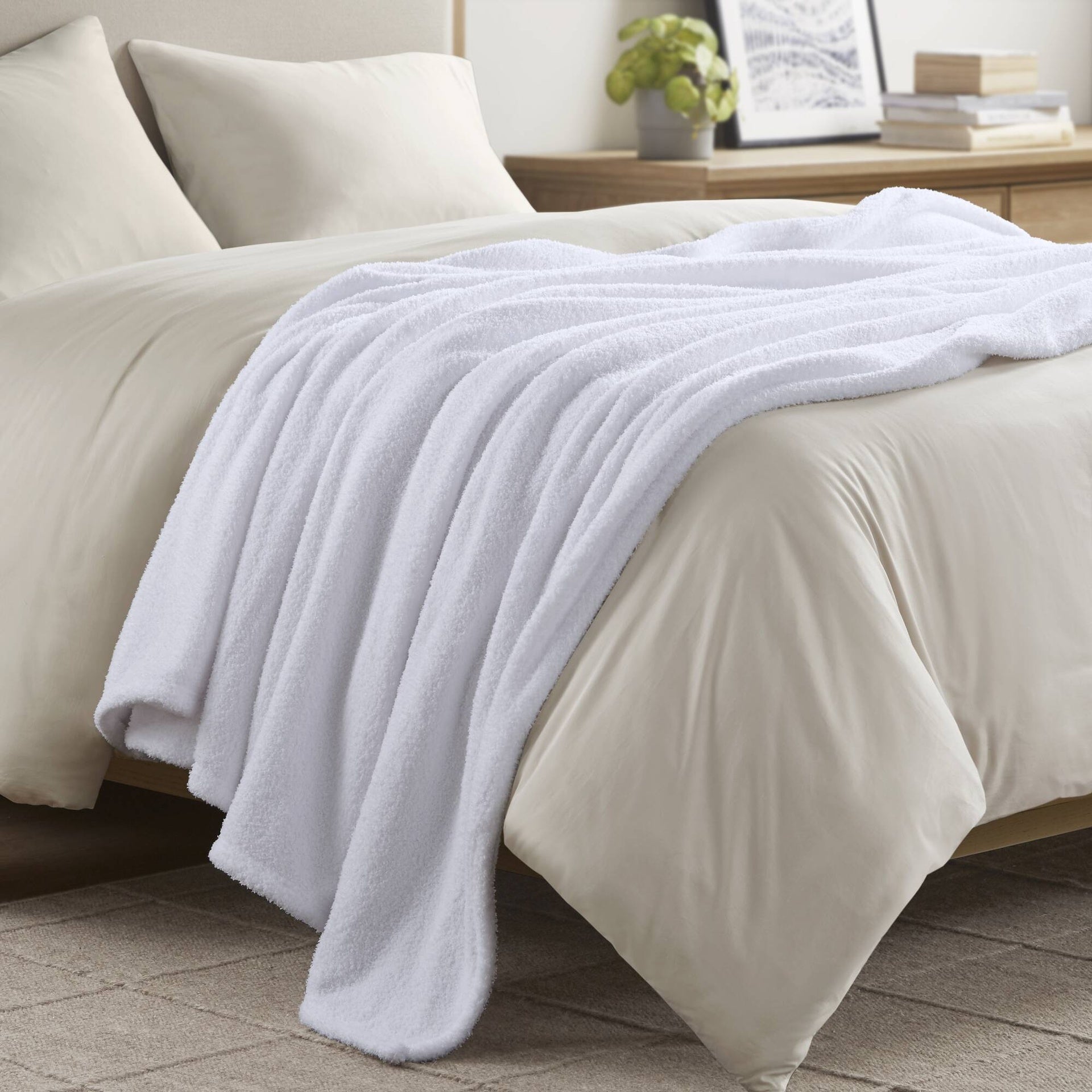 1 PCS Twin Blanket White
