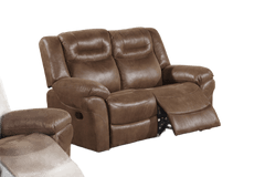 Modern Style 1pc Power Reclining Loveseat Built In USB Port Fully Upholstered Pillow Arms And Headrest Brown Finish Primary Living Room Furniture