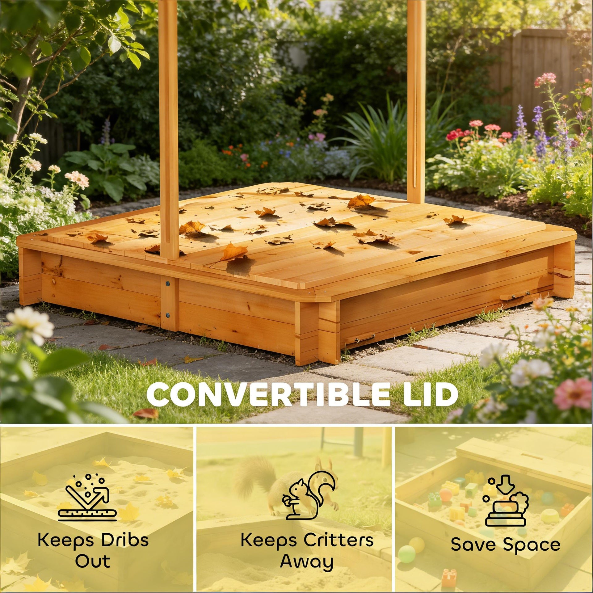 Kids Sand Box,Wooden Sandbox