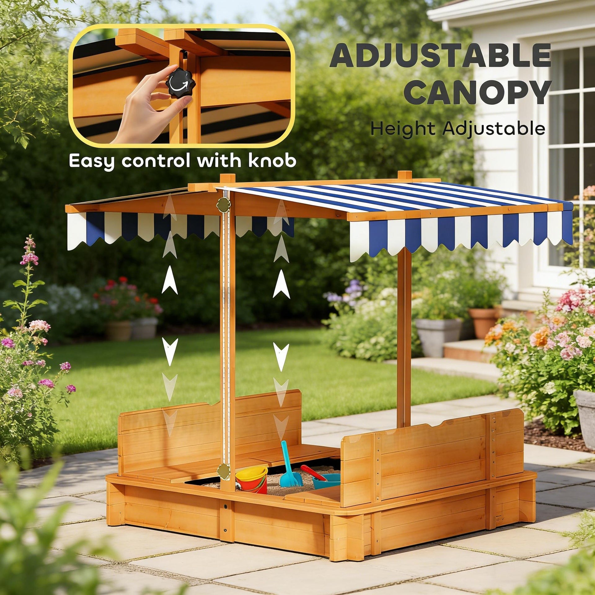 Kids Sand Box,Wooden Sandbox