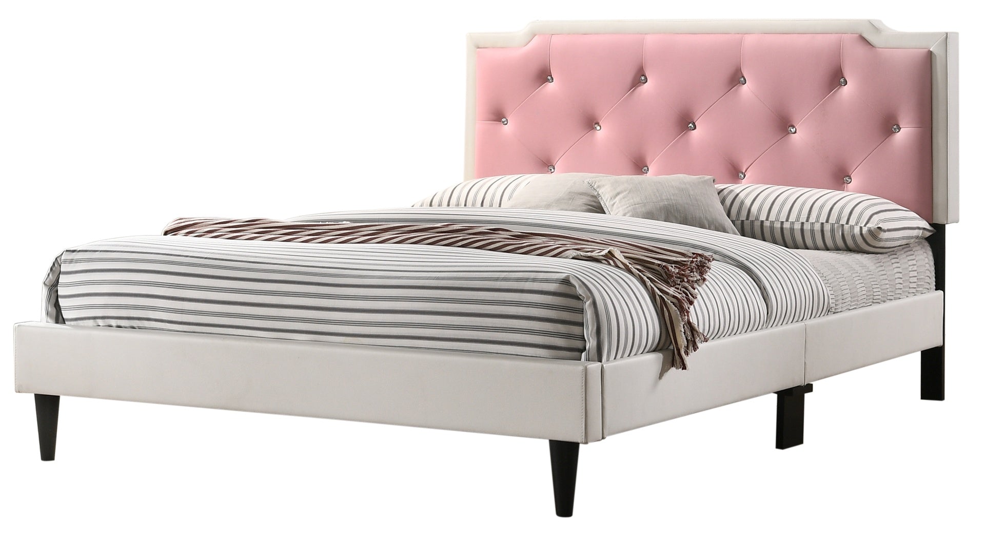 Charming White Full Bed For Cozy Spaces