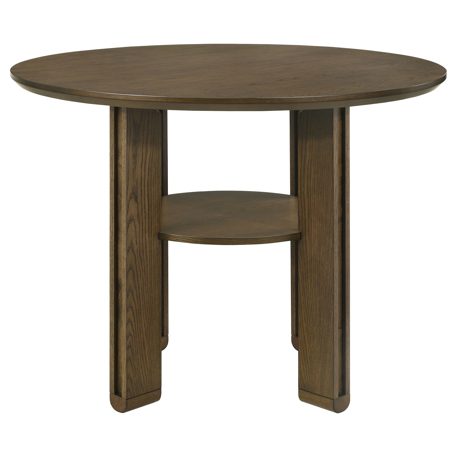 Crispin Brown 5-piece Round Counter Height Dining Room Set