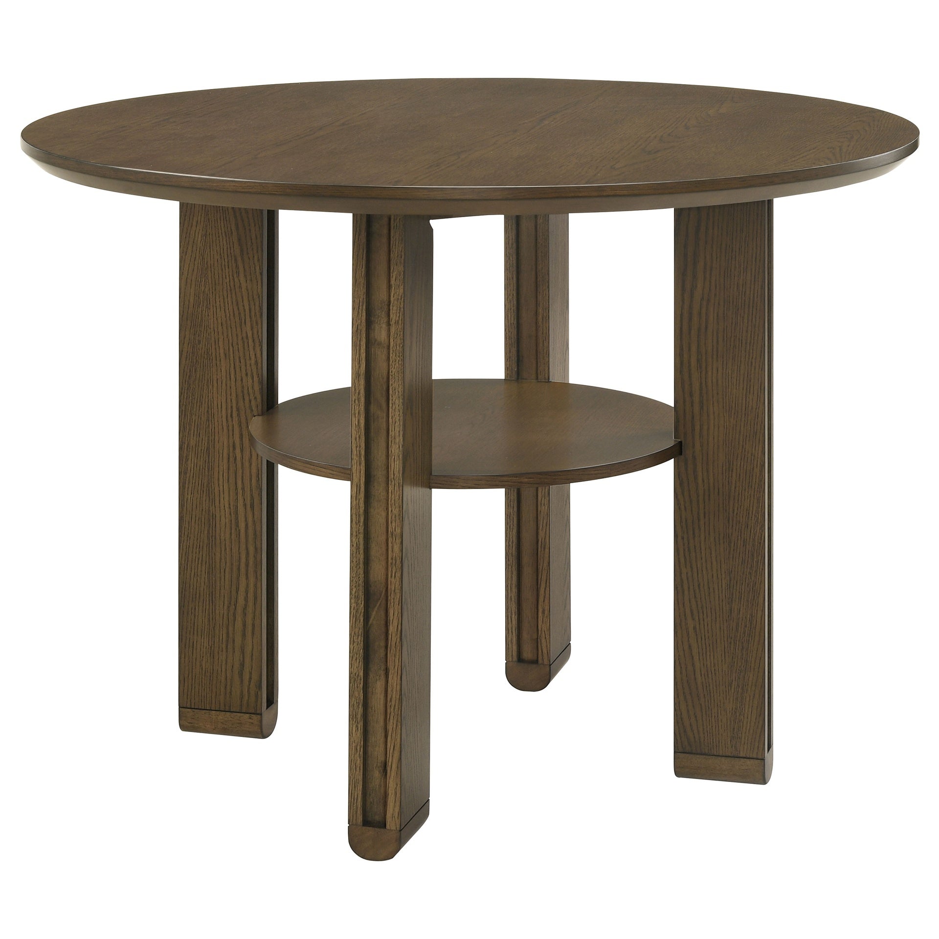Crispin Brown 5-piece Round Counter Height Dining Room Set