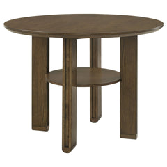 Crispin Brown 5-piece Round Counter Height Dining Room Set