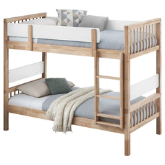 Ponderosa Natural Twin Over Twin Bunk Bed