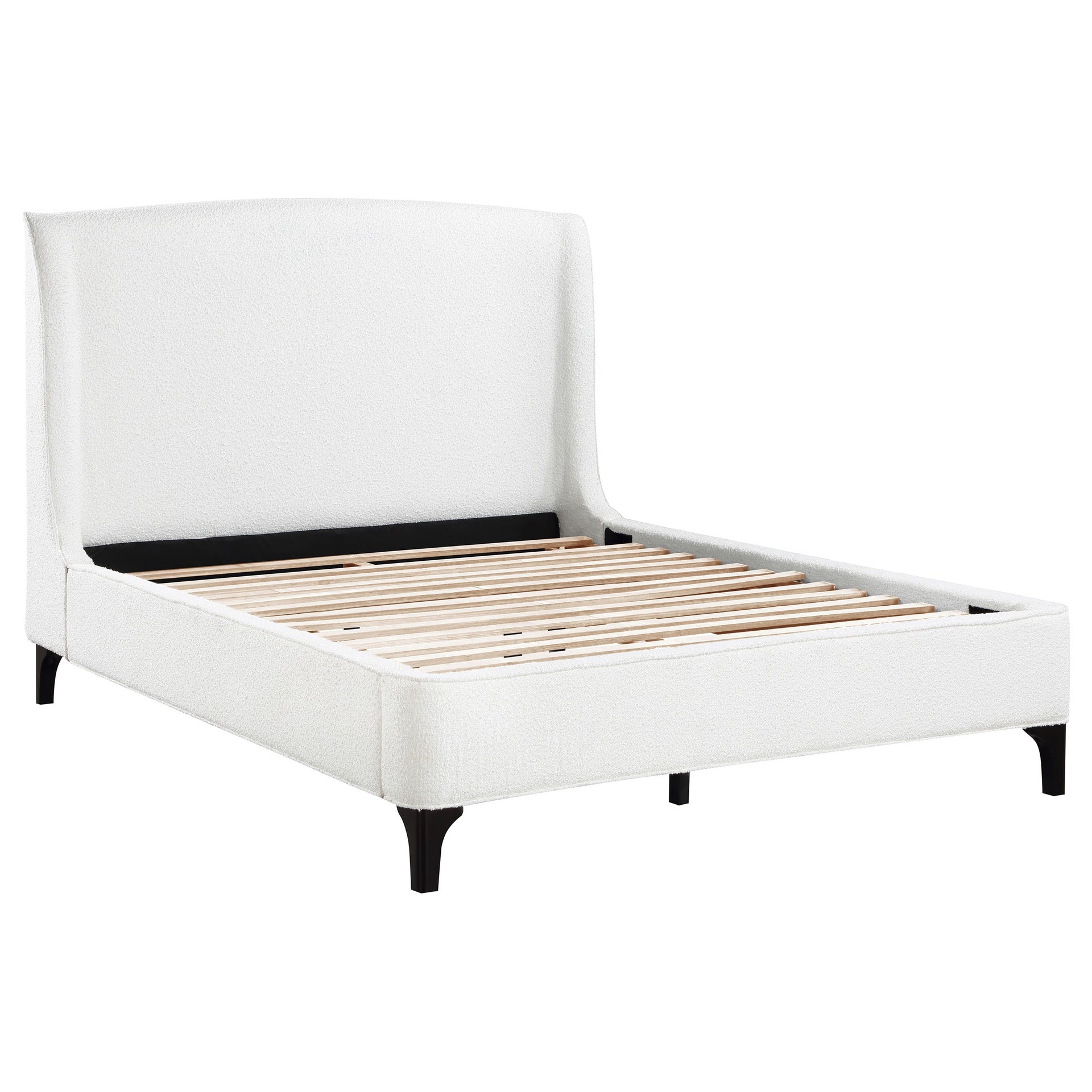 Theodore Snow Upholstered Eastern King Wingback Bed