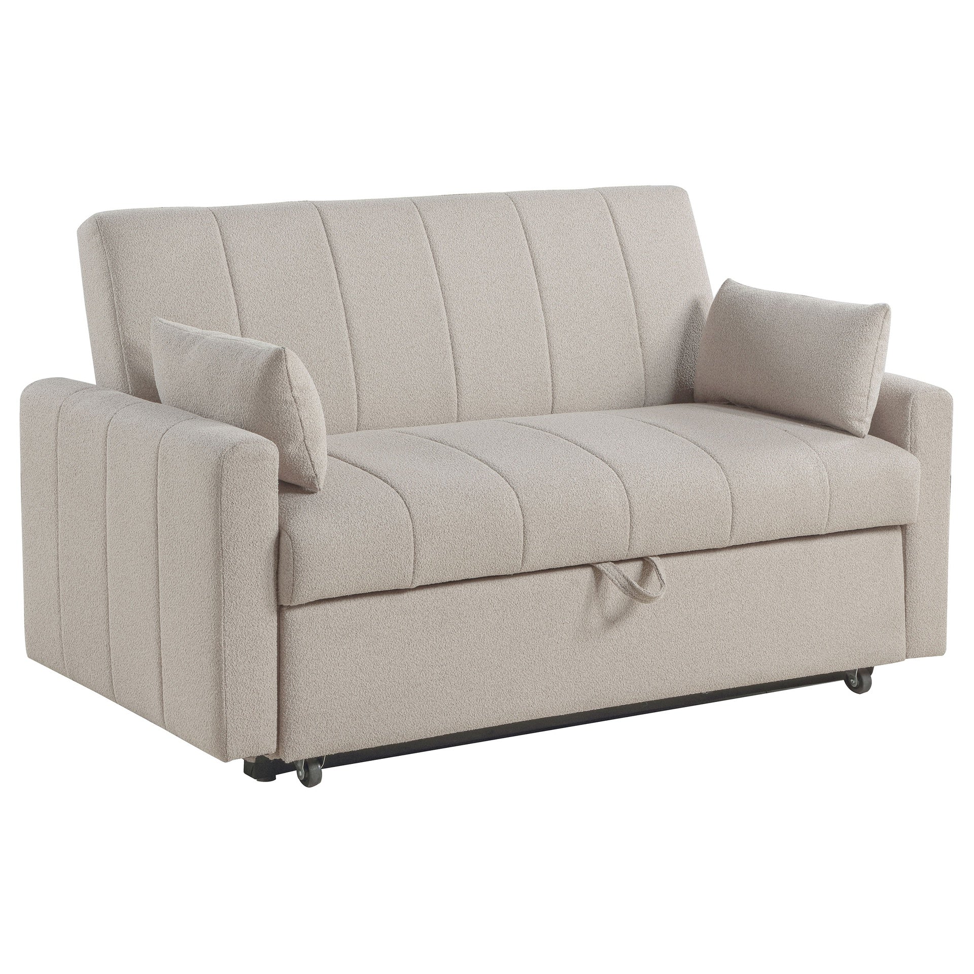 Westwind Latte Upholstered Sleeper Sofa Bed