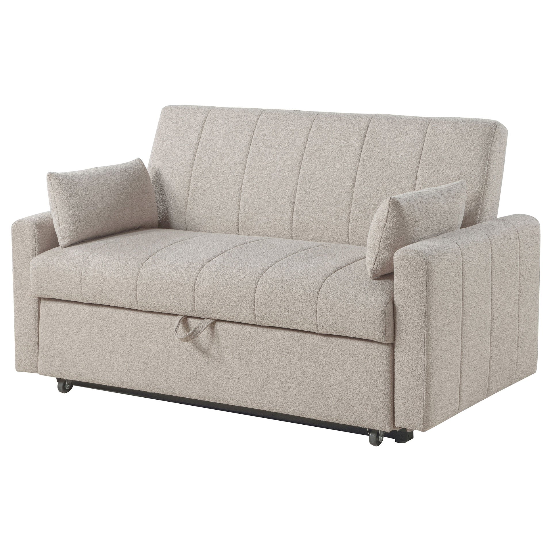 Westwind Latte Upholstered Sleeper Sofa Bed