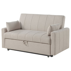 Westwind Latte Upholstered Sleeper Sofa Bed