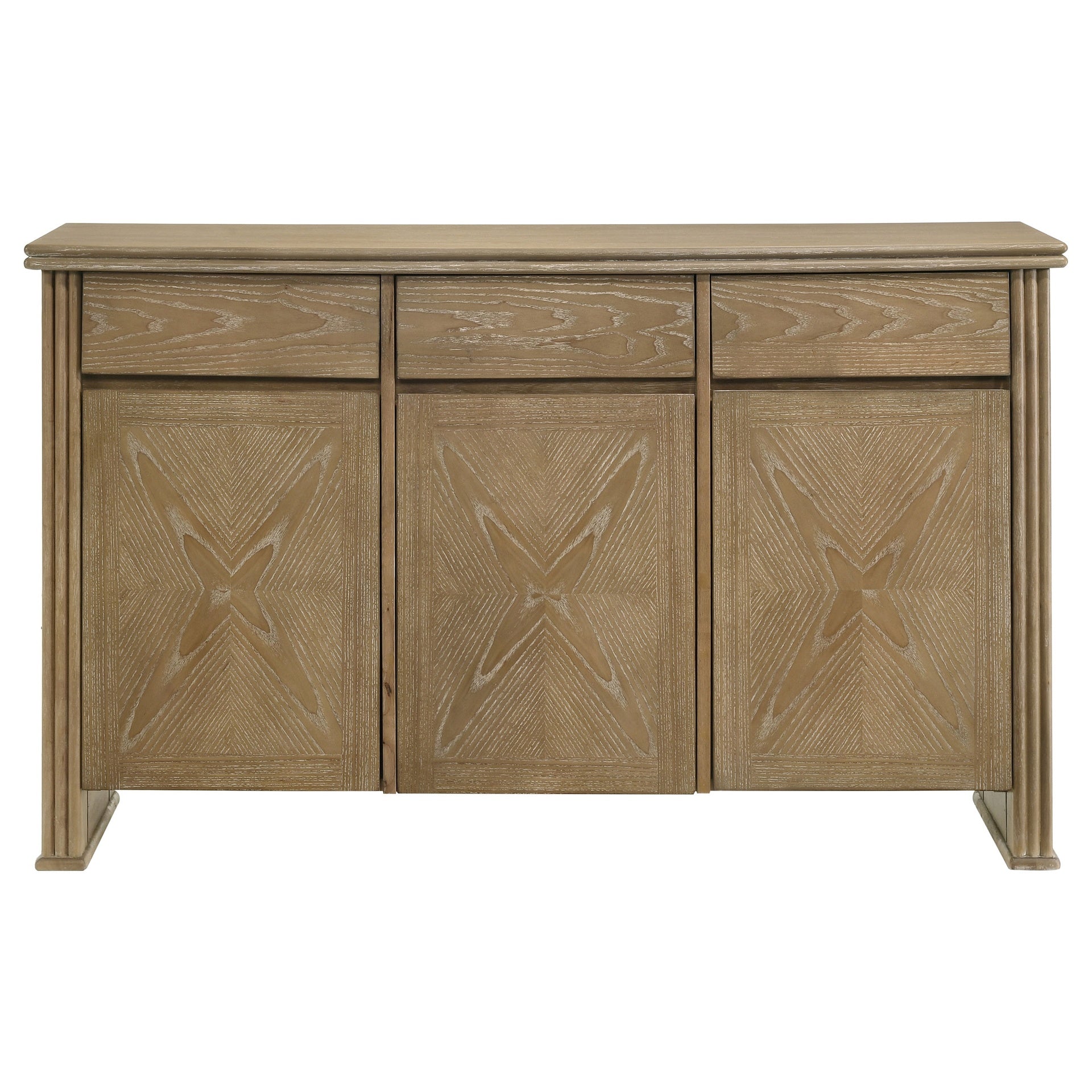 Dreydon Light Brown 3-door Sideboard Server