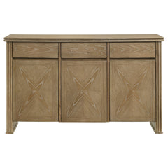 Dreydon Light Brown 3-door Sideboard Server