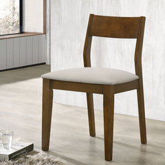 Warren Dark Brown Upholstered Dining Chair (Set of 2)
